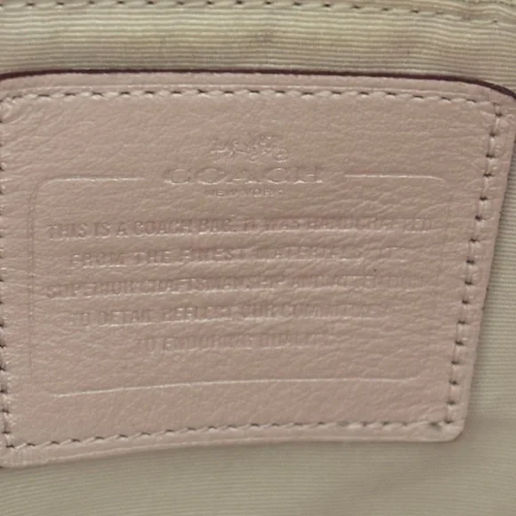 Coach Pink Tote Bag with Metallic Hardware - Picture 6 of 17